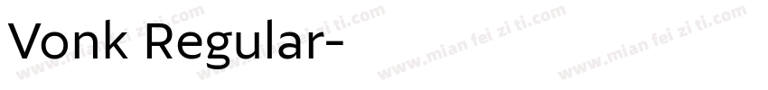 Vonk Regular字体转换